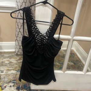 Black camisole from Macy’s.